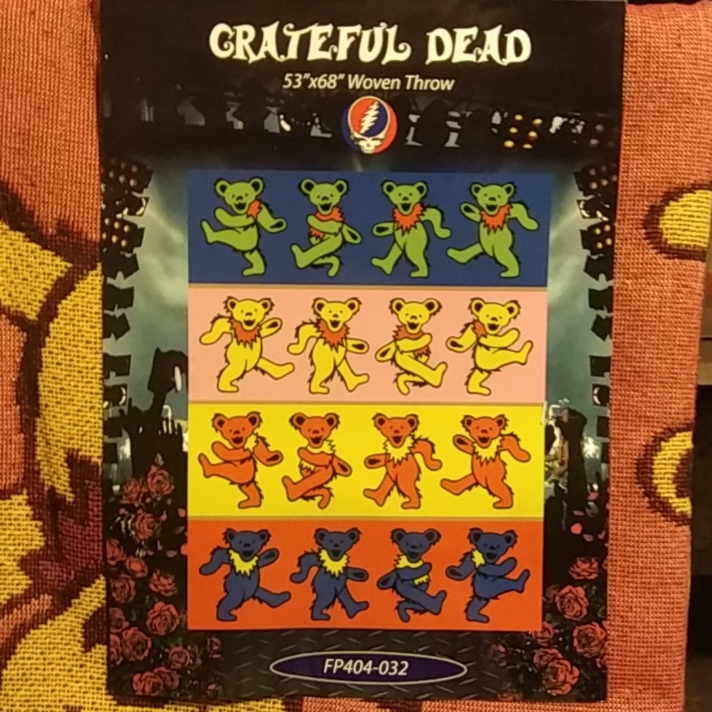 Brand new grateful dead woven throw blanket